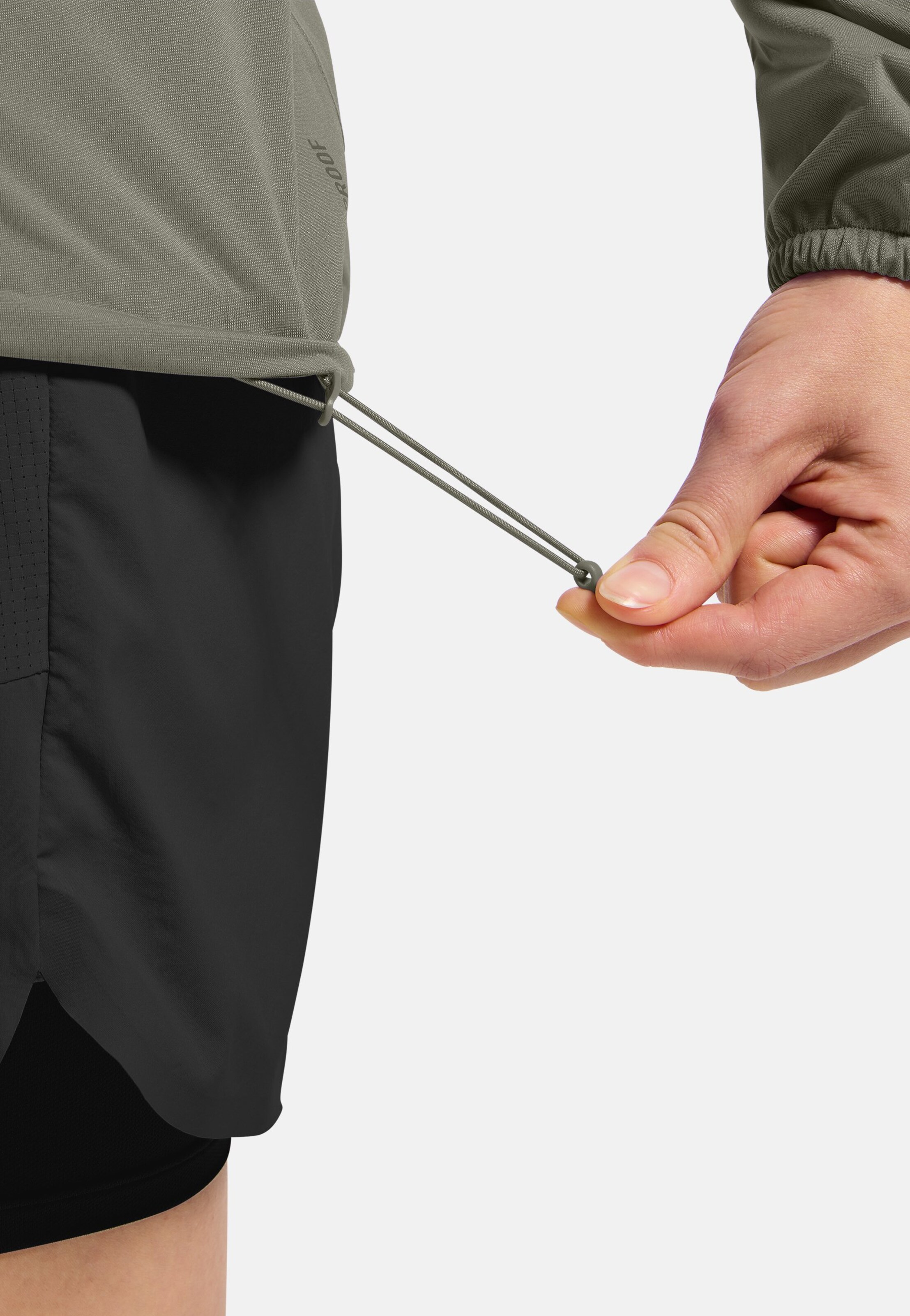 Wasserdichte X-Alp Performance Knit Laufjacke in vetiver