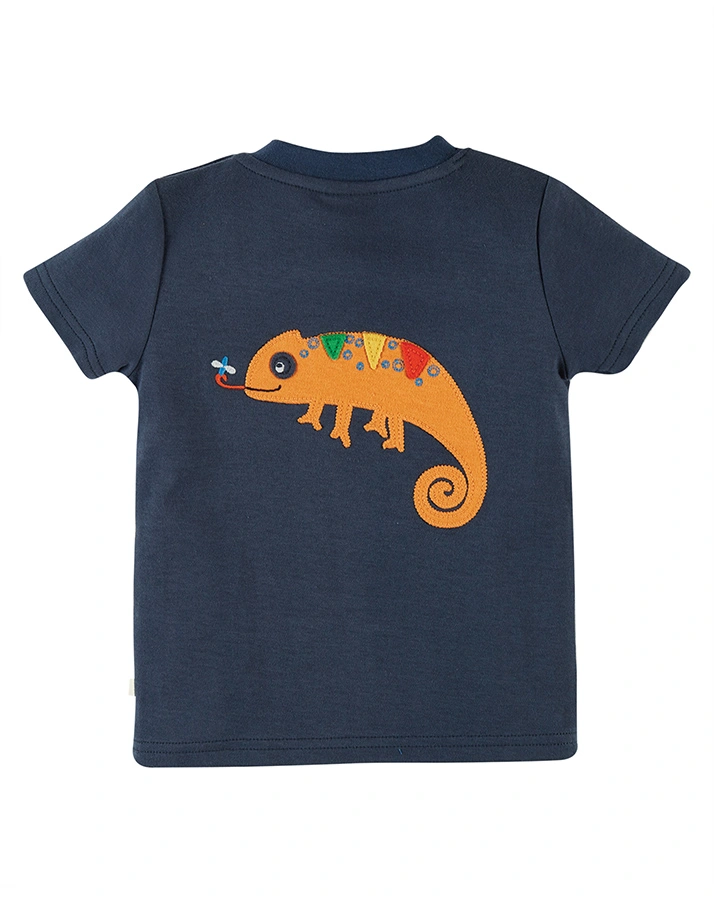 T-Shirt PLAYDATE – CHAMELEON in dunkelblau