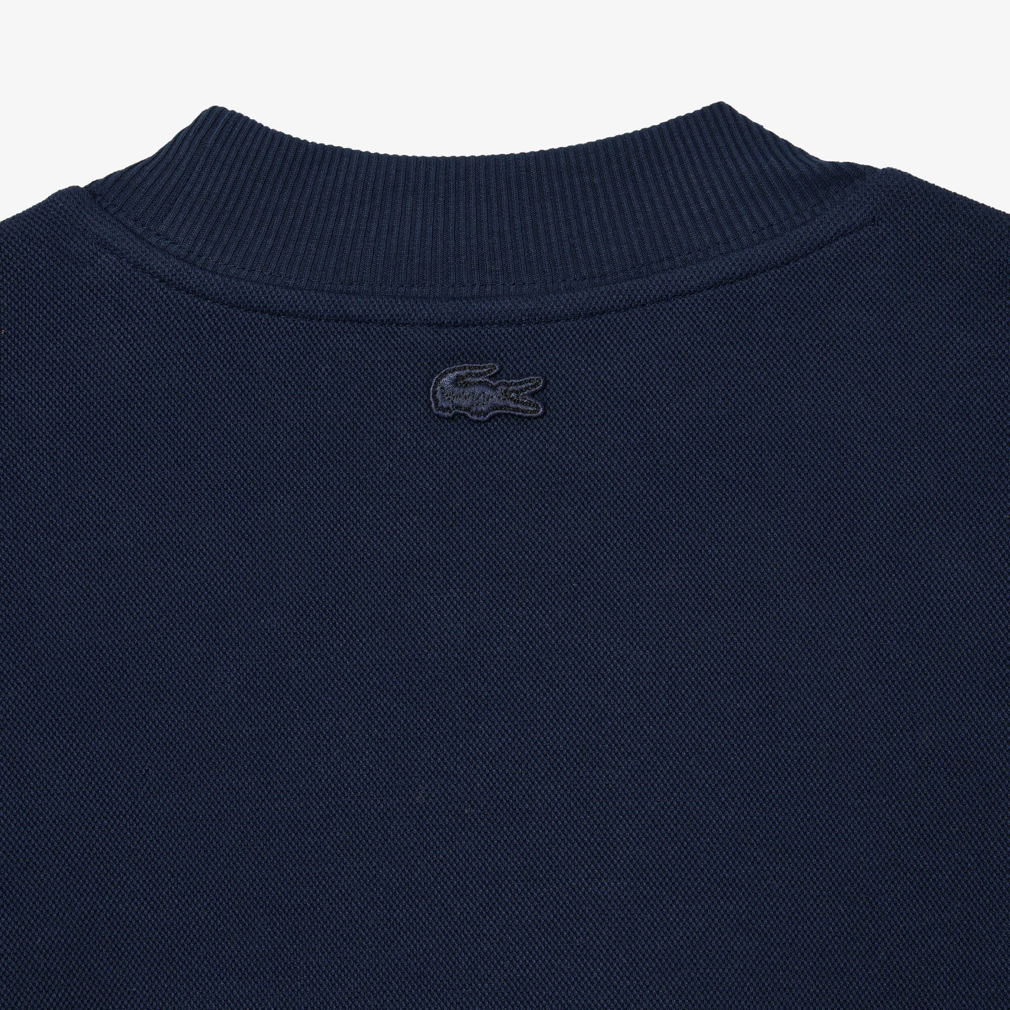 Extragroßes Double Face Piqué-Sweatshirt Sweatshirts - Blau - Lacoste - Herren
