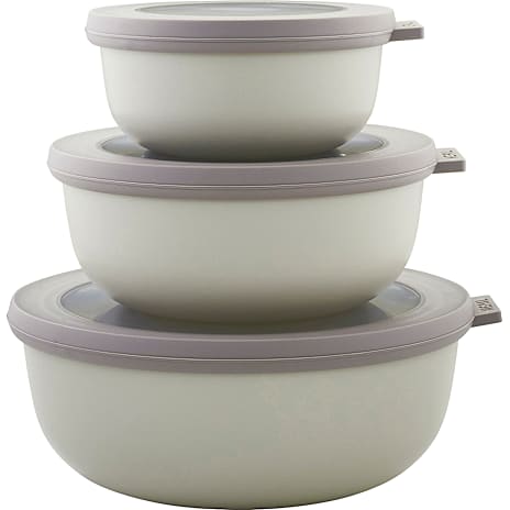 Mepal Cirqula lav rund skål - hvid (3-pak)