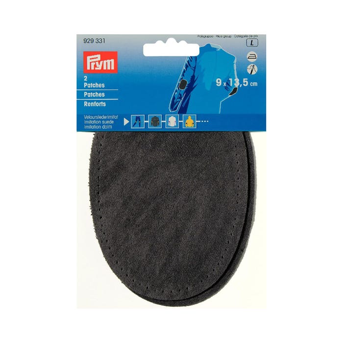 Prym-Set van 2 patches van imitatiesuède 9x13,5cm