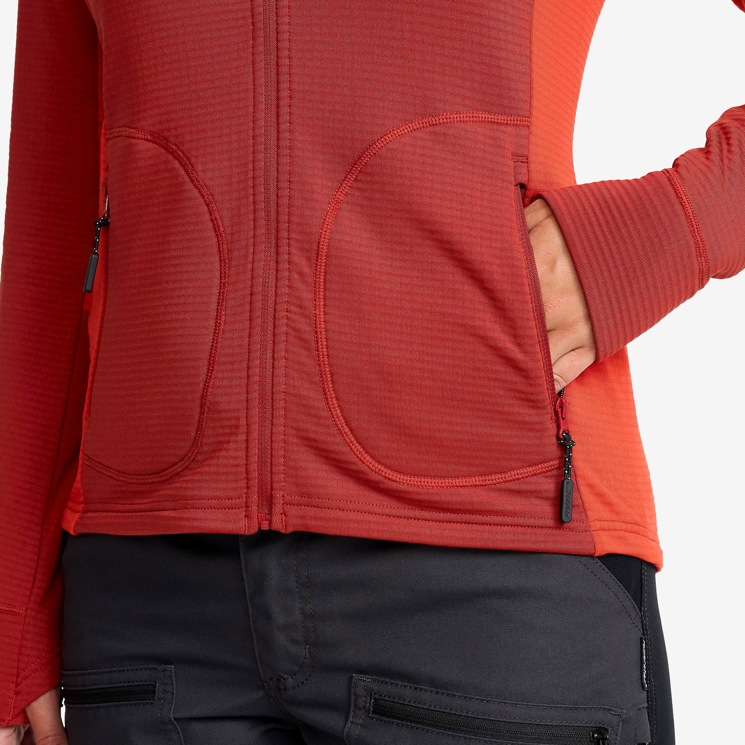 Waffle Full-zip Fleece  Dame Bossa Nova