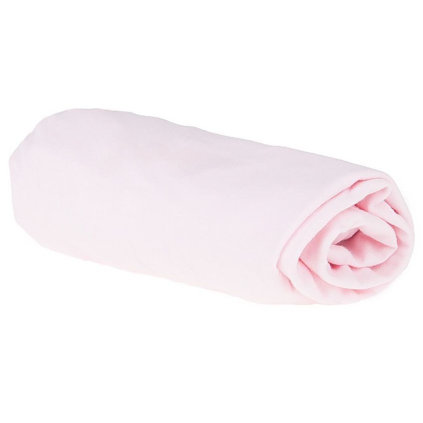 Drap housse à coins élastiqués 120 x 60 cm - Rose