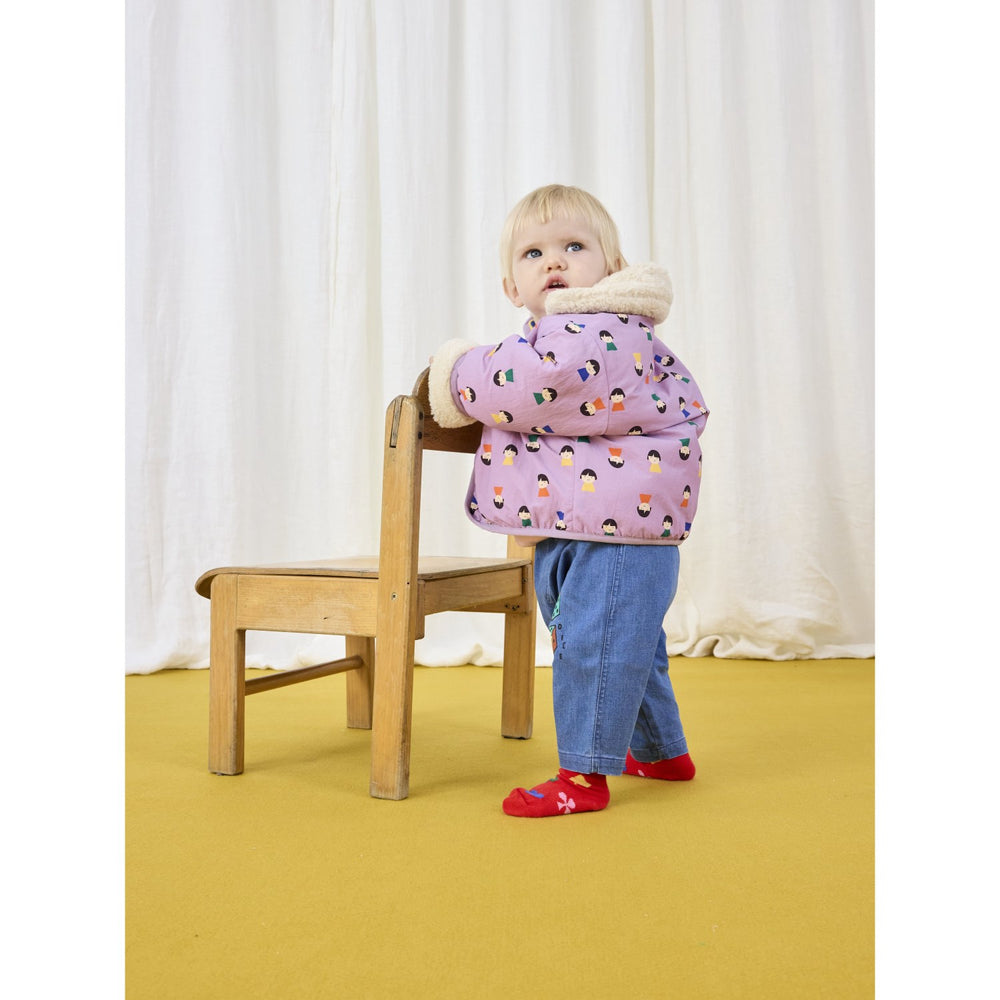 Køb Bobo Choses Lavender Game Pawns All Over Vendbar Sheepskin Jakke