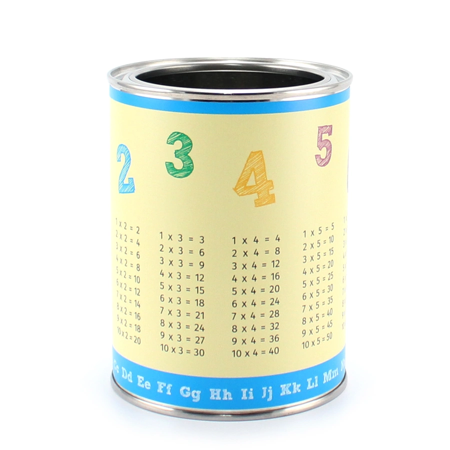 Nikima Stiftebecher 1x1 und ABC - Kinder Stifteköcher Stiftehalter bunt
