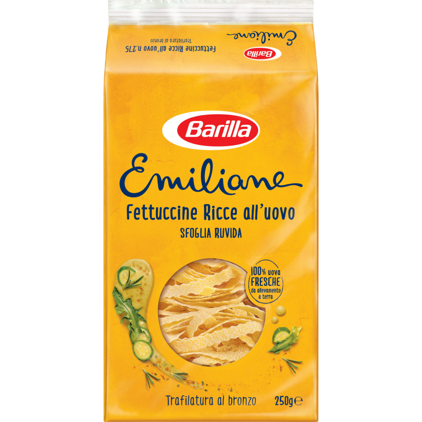 Barilla Emiliane Fettucine Ricce All'uovo