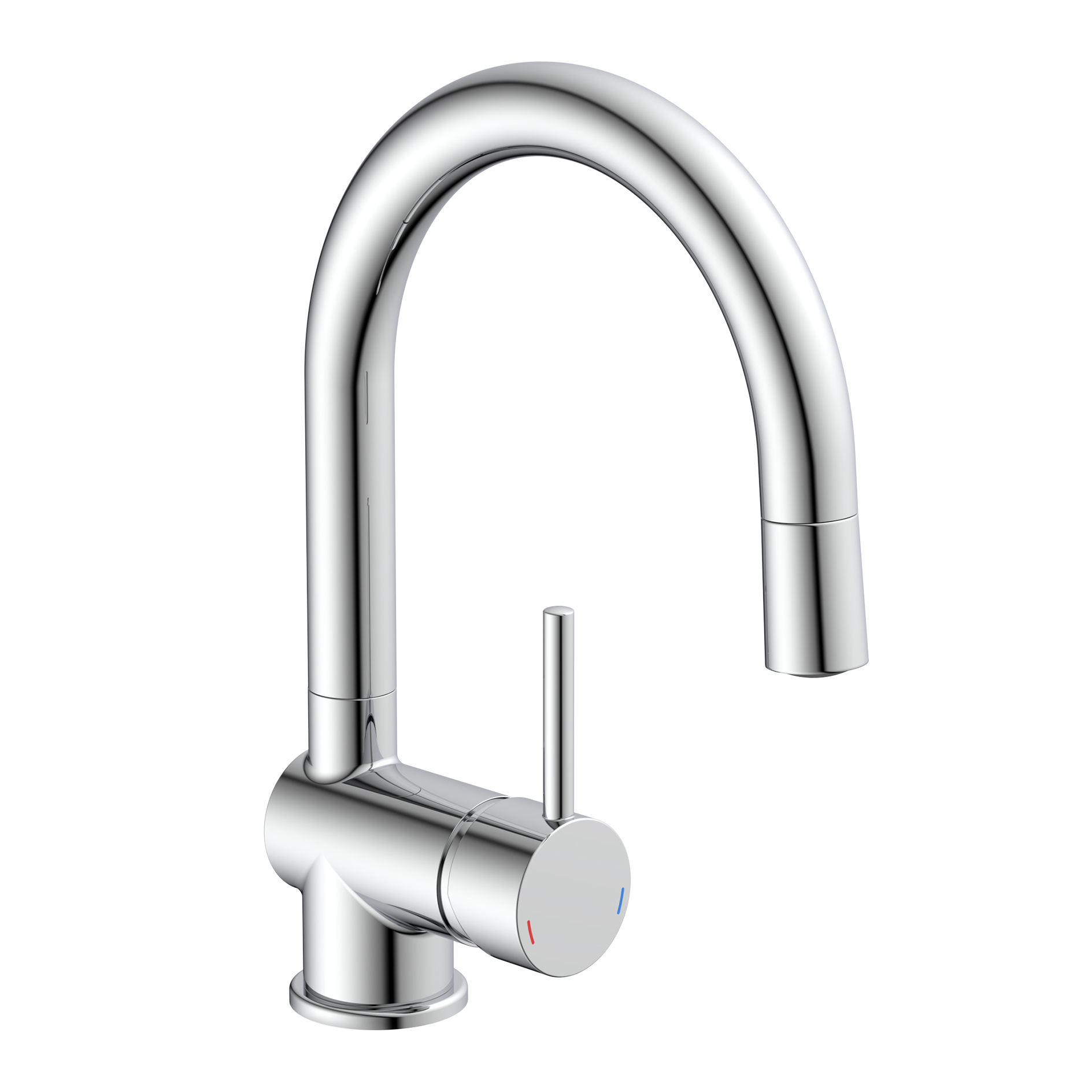 Küchenarmatur - Chrom - Hochdruck - Eco-Click