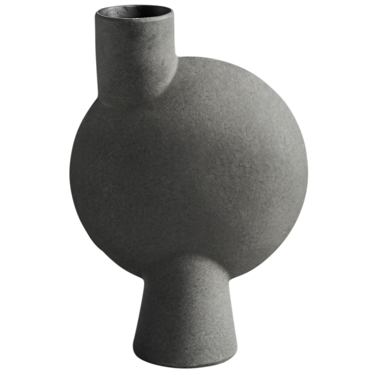 101 Copenhagen Sphere Bubl Medio vaas dark grey