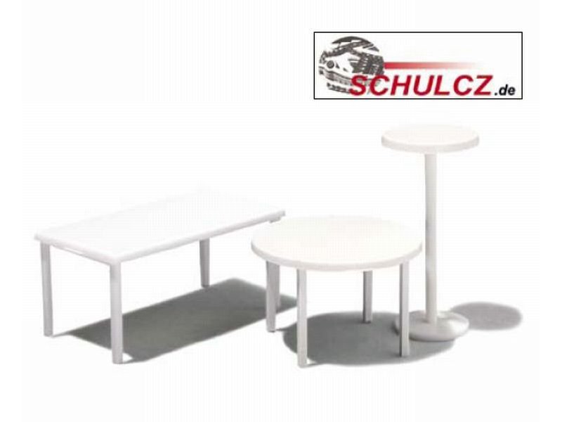 Tische weiß, 1:25