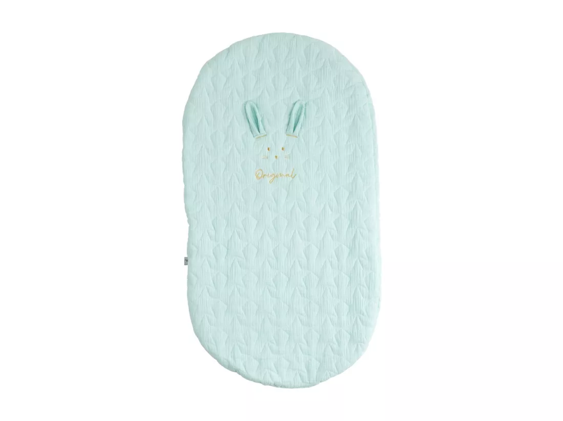 Couvre lit ovale pour berceau en coton