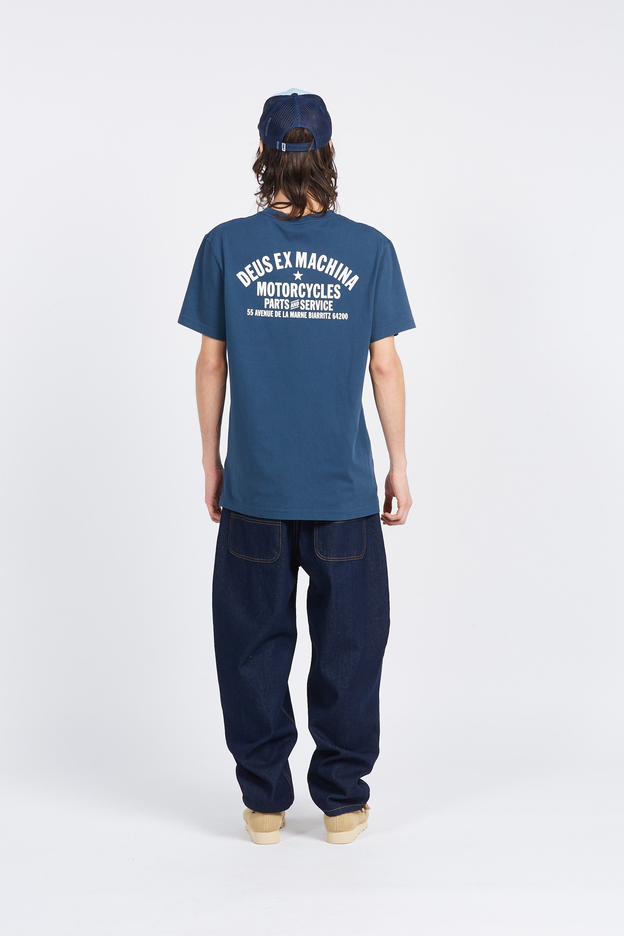 DEUS EX MACHINA T-shirt Biarritz address Bleu