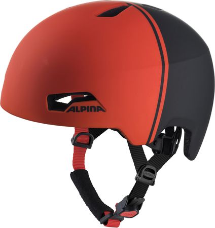 HACKNEY Velohelm  rot schwarz  47-51CM