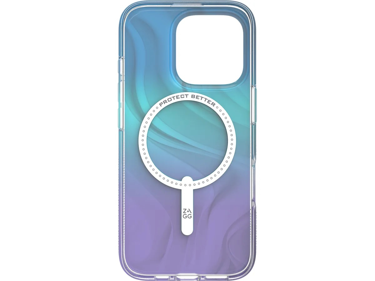 iPhone 16 Pro MagSafe Hülle Milan Snap Case Recycled (702315108) - Blau / Violett / Transparent
