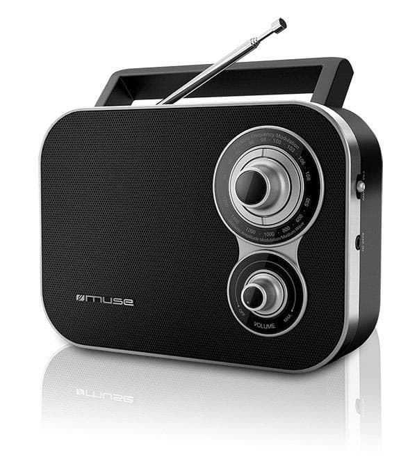 Muse M-051R Sort, 2-bånds bærbar radio,
