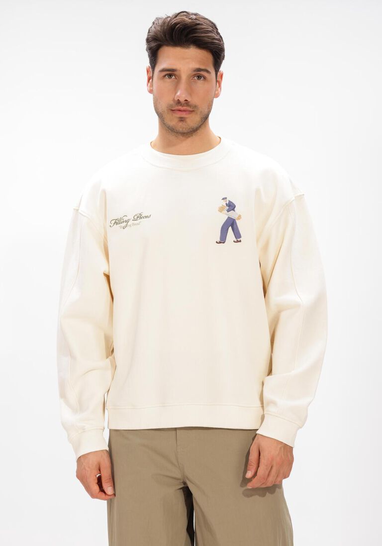 ecru filling pieces sweater sweatshirt bakery