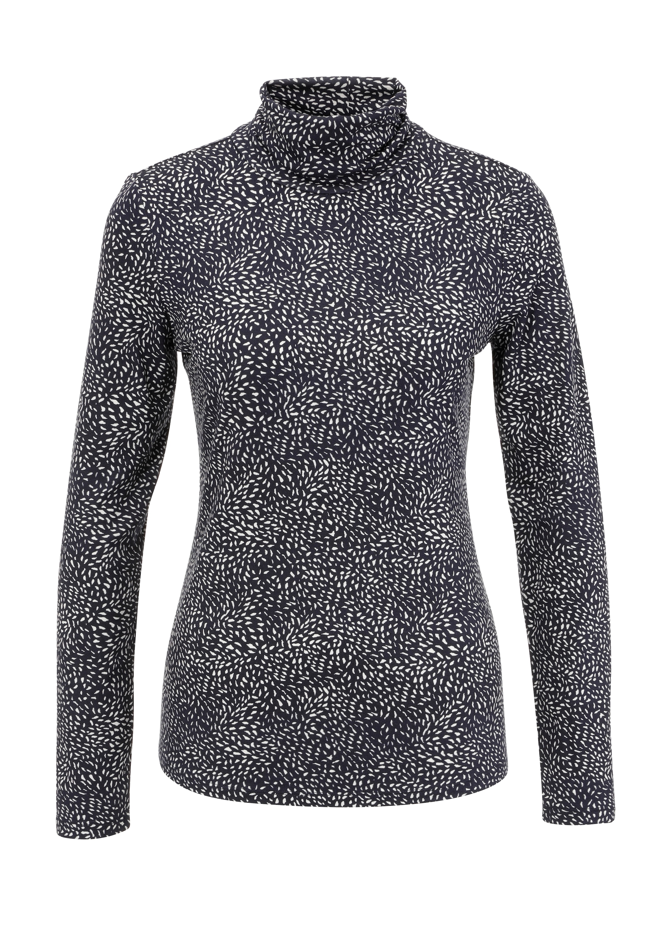 Aniston CASUAL Rollkragenshirt , mit graphischem Allover-Druck