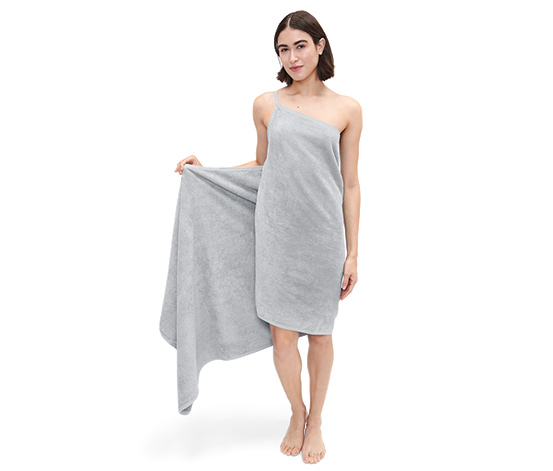 Handtuch-Kleid, grau