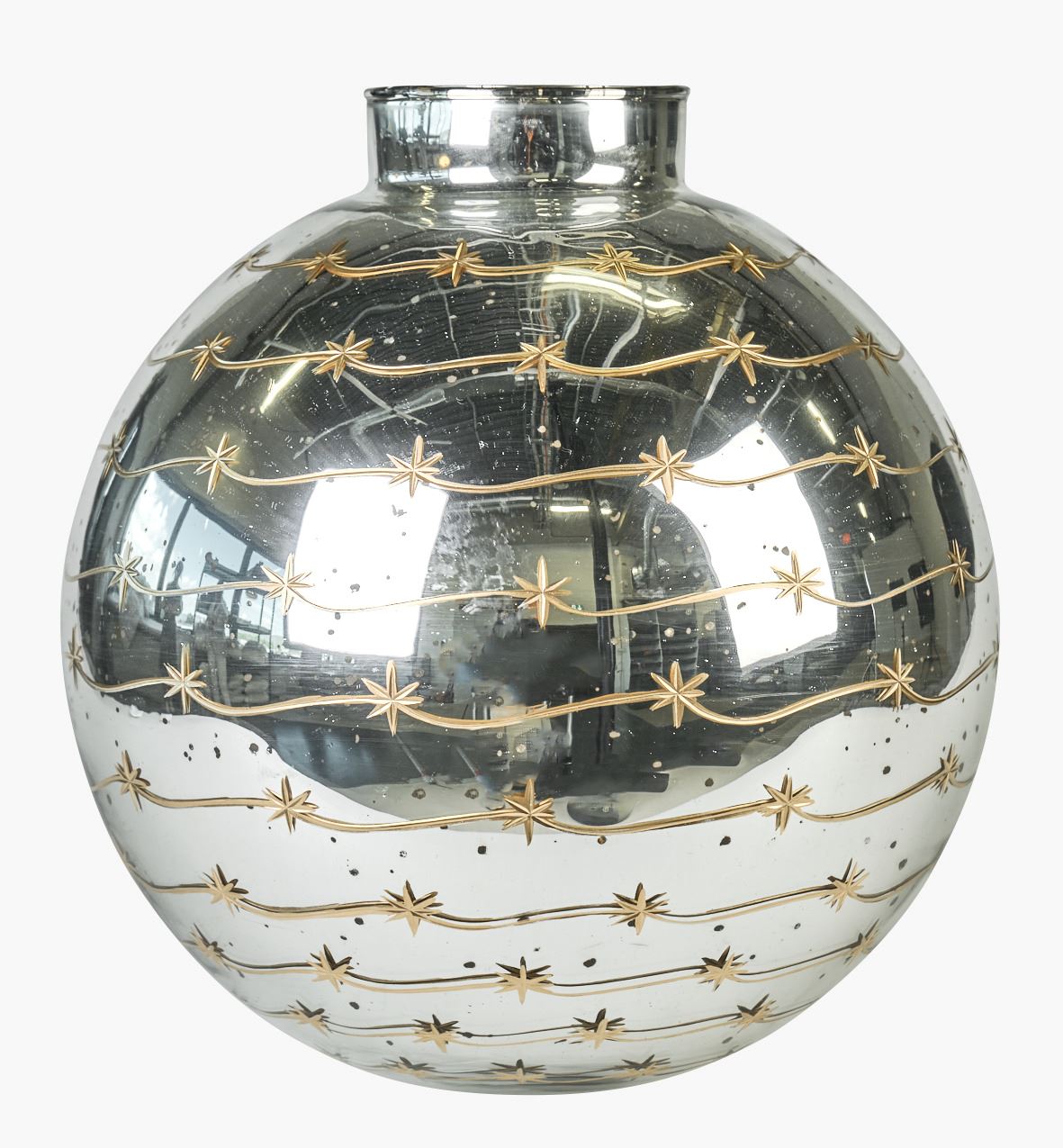 Vase sølv - 31,5x29 cm