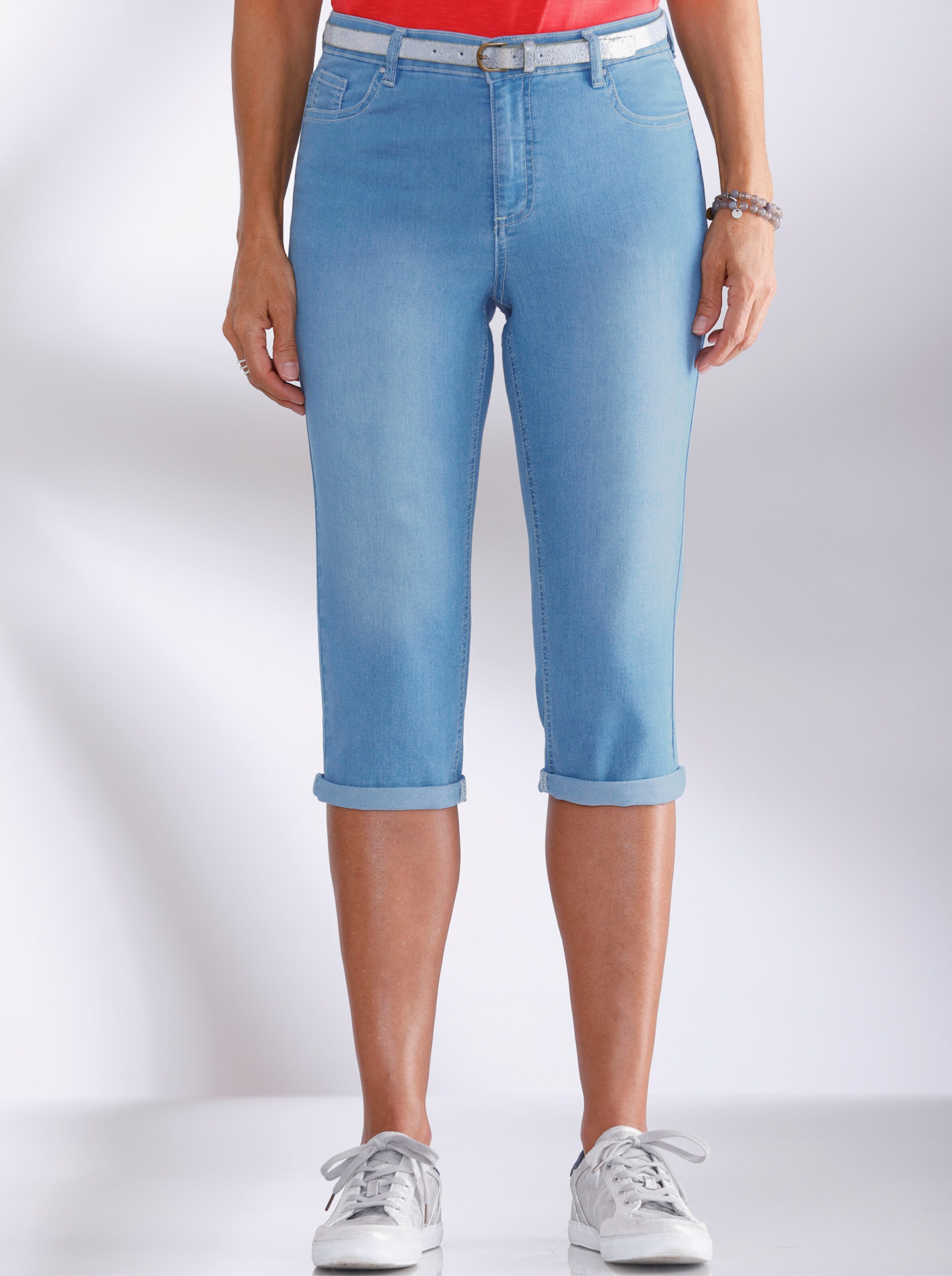 Caprihose inklusive Gürtel