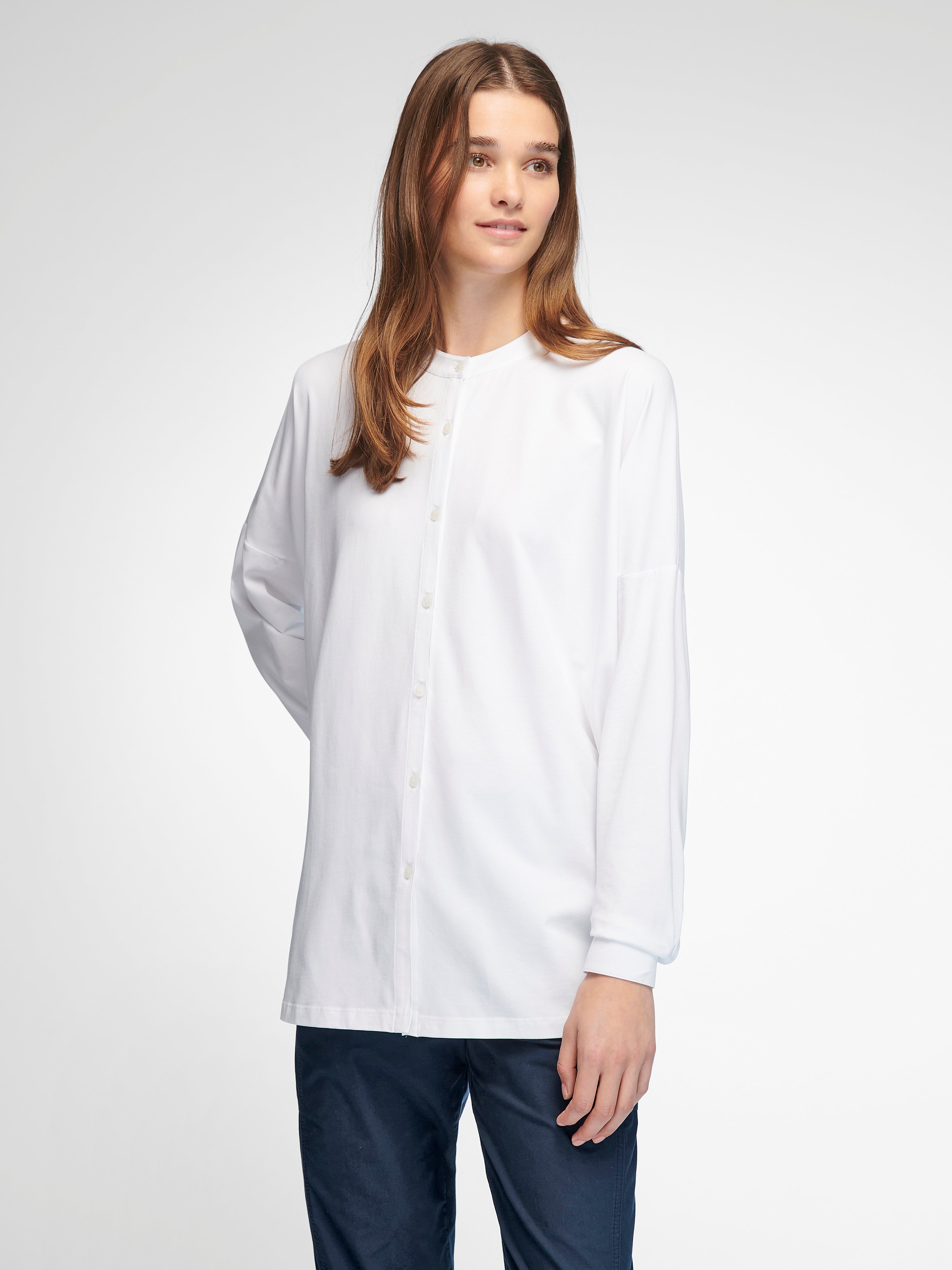 Jersey-Bluse