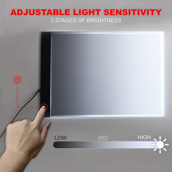 A4 LED Tegneplate / Lysplate