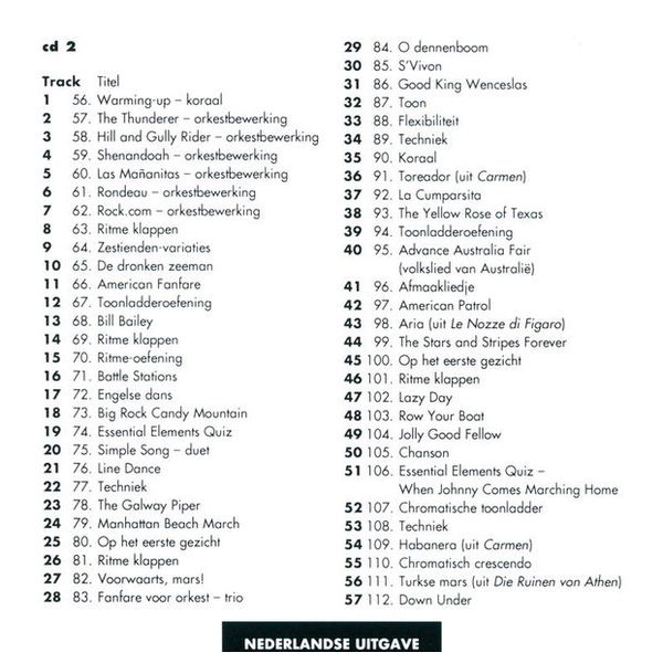 De Haske Essential Elements CD-Set 2