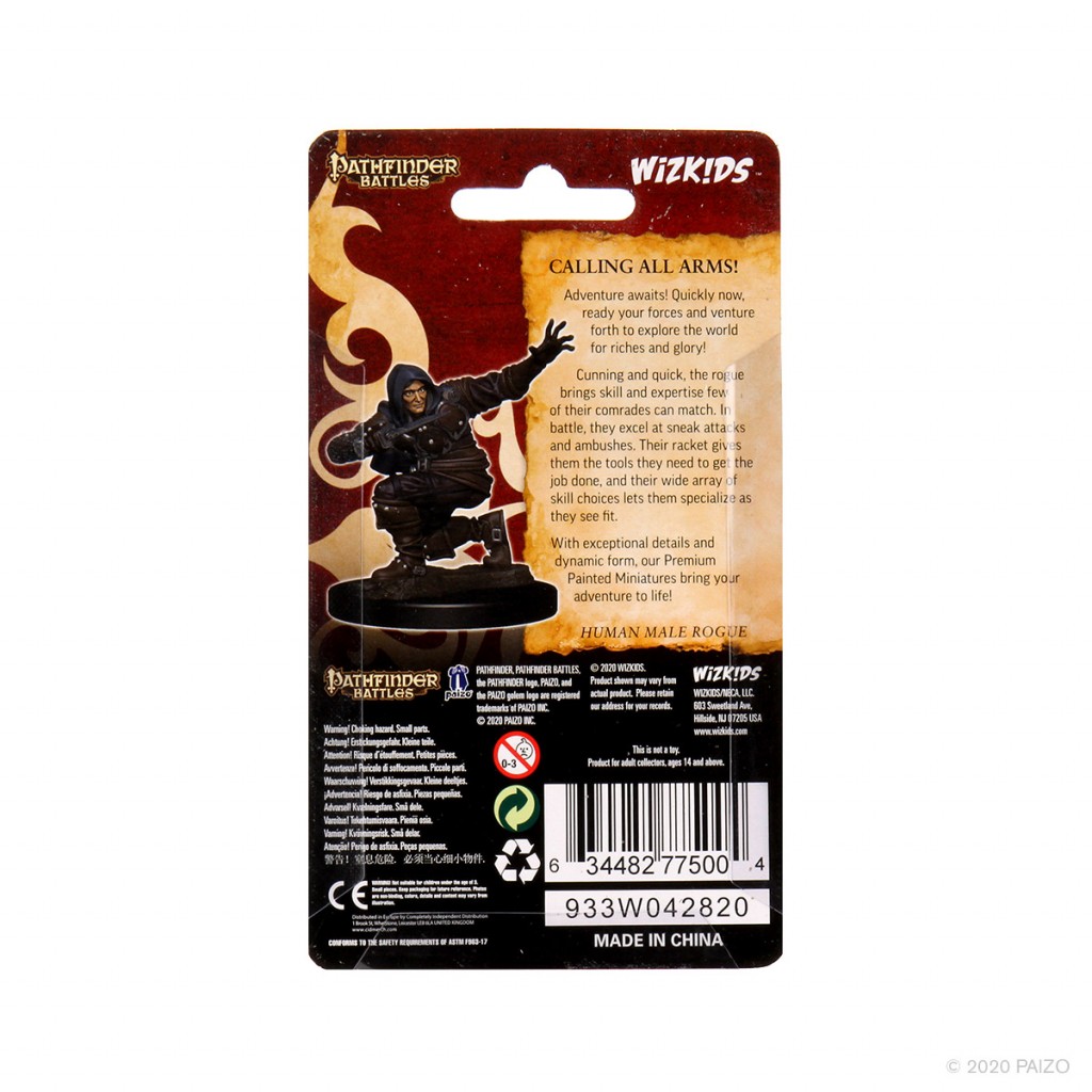 Pathfinder Battles Premium Figures - Human Rogue Male
