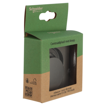 Merten D-Life centraalplaat dimmer edelstaal