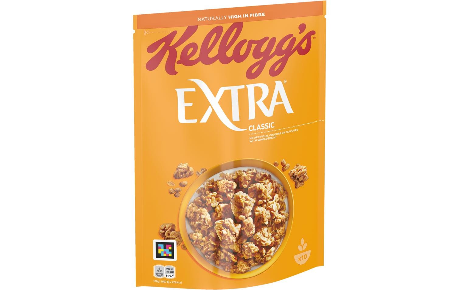 Müesli Extra Classic 450 gFeiner Müeslimix mit goldbraunen Knusperstücken