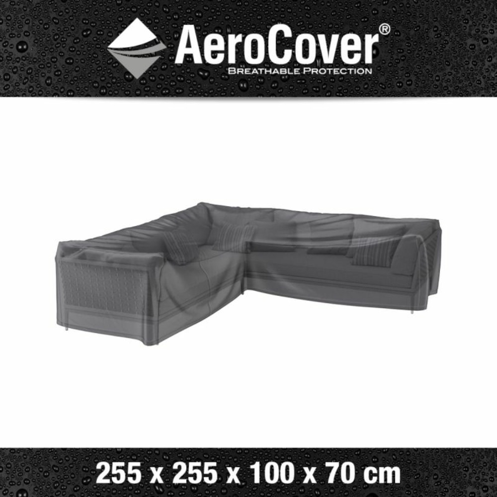 Housse de protection pour salon de jardin d'angle l255 x 100 cm