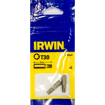 Irwin schroefbit Torx 25 mm T30. 2 stuks.