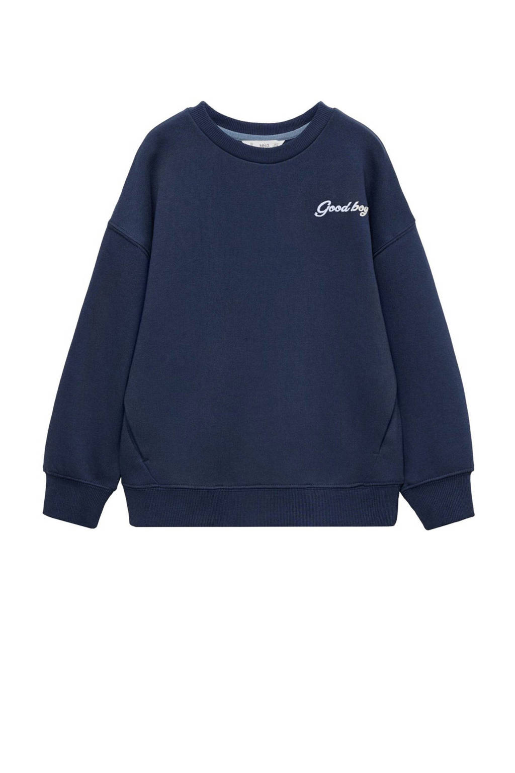 Mango Kids kerstsweater blauw