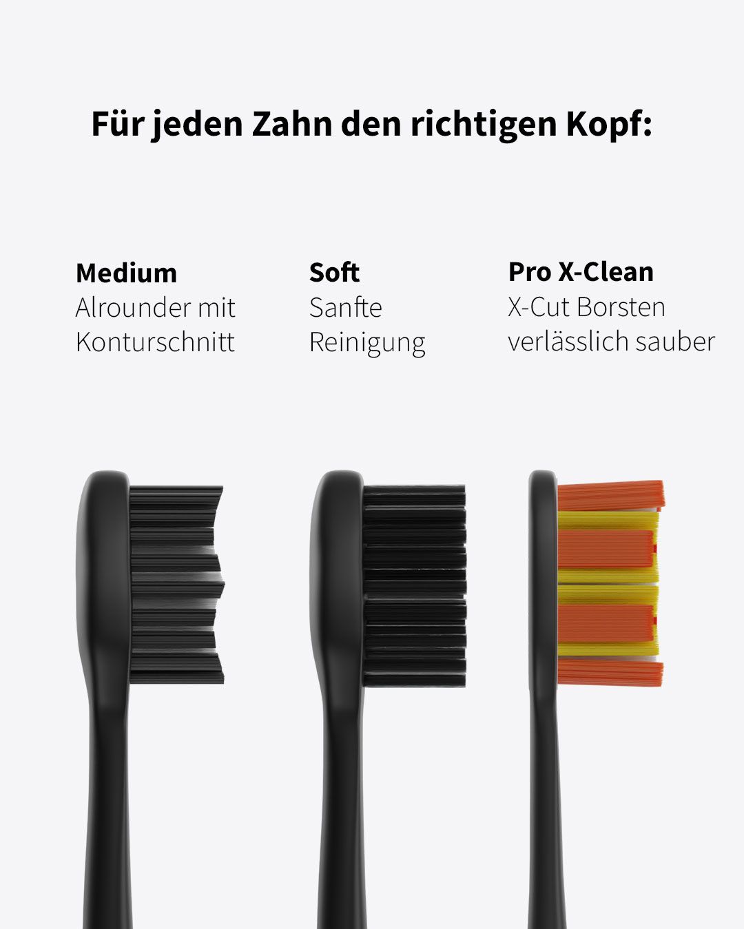 Zahnheld Bürstenkopf Basic Medium weiß (6 Stück)
