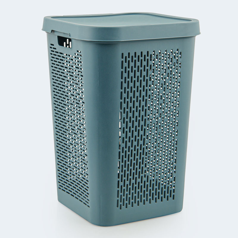 Coffre à linge bleu foncé