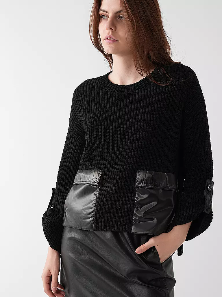 MARC CAIN Pullover schwarz