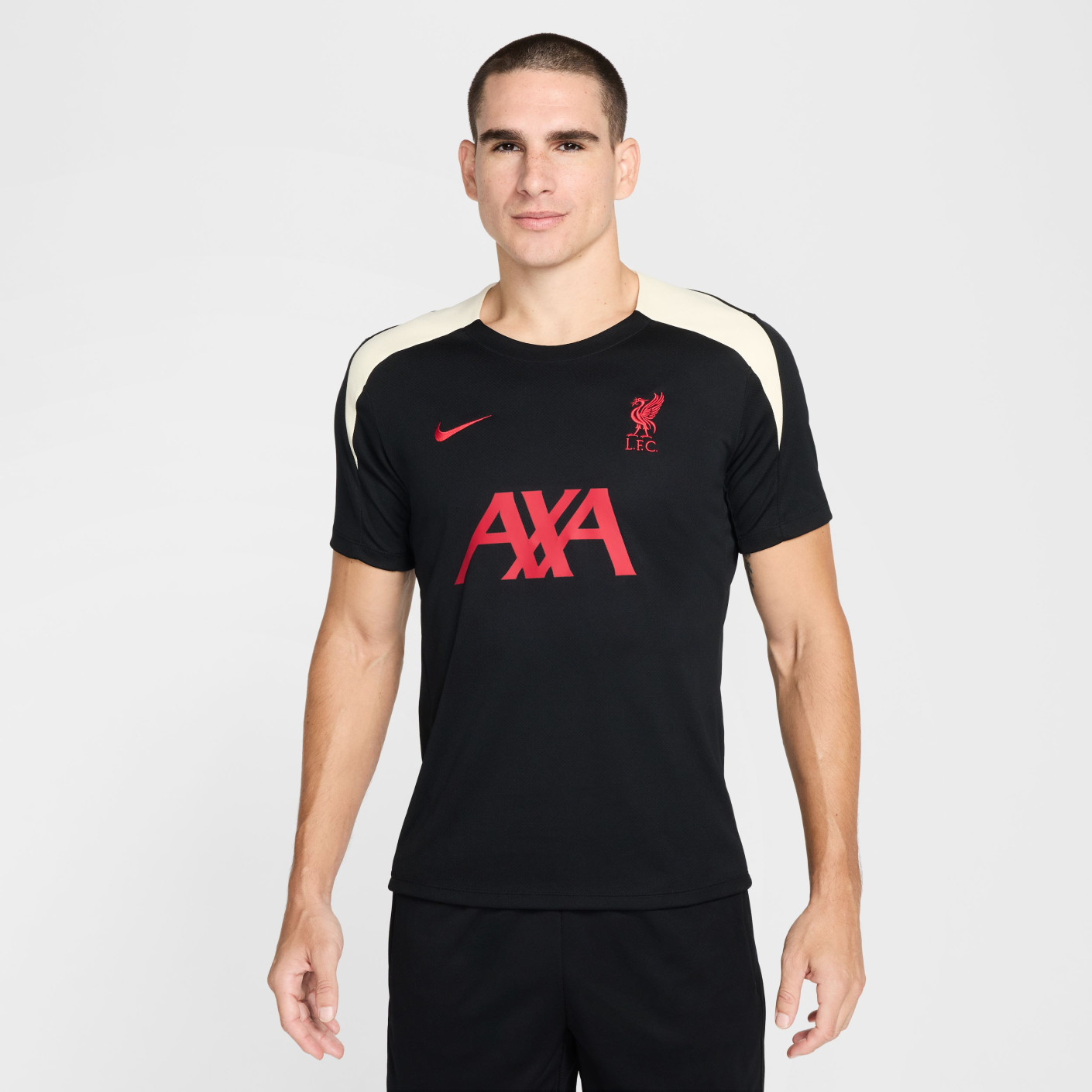 Nike Liverpool Strike Trainingsset 2024-2025 Zwart Gebroken Wit Rood