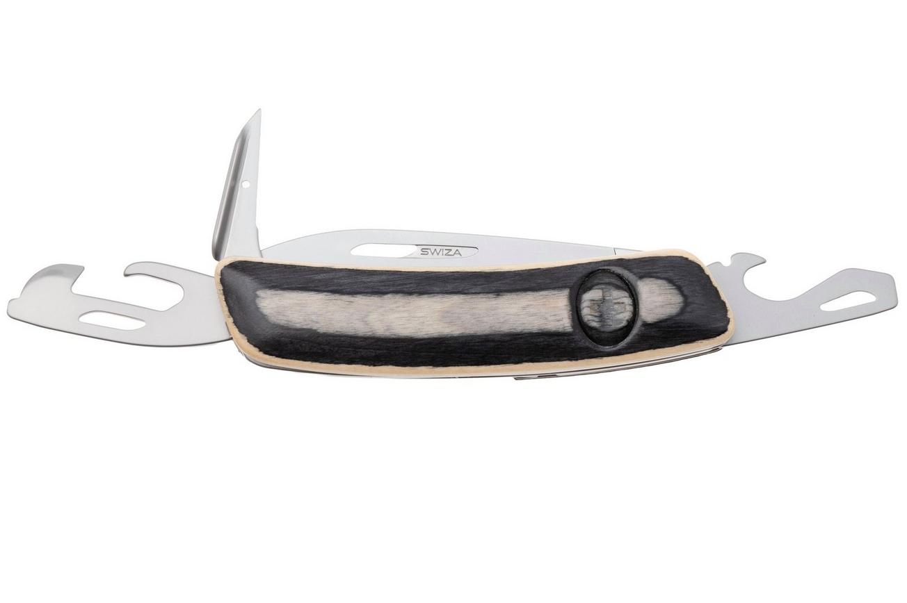 Swiza D04 AM, KNI.0046.6520, Laminate White, Zwitsers zakmes, 6 tools