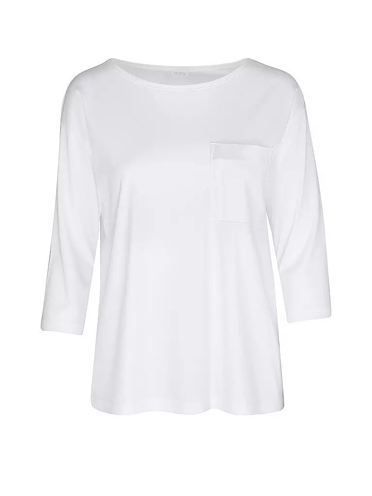 MEY Pyjamashirt weiss