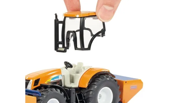 Siku 1:50 Tractor With Plough And Salt Spreader