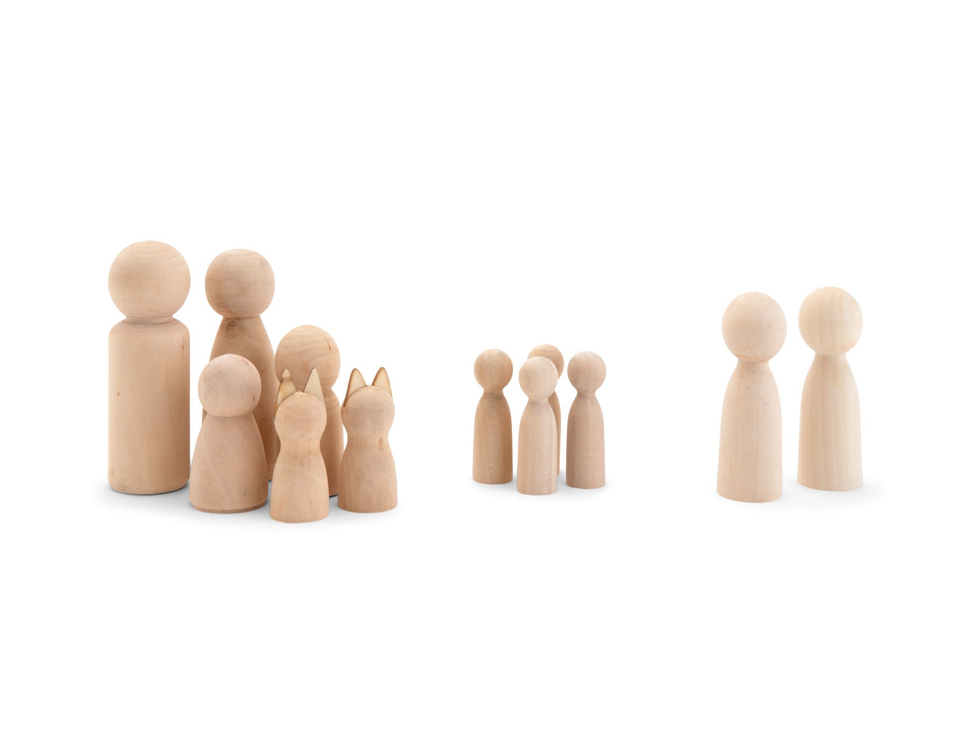 Spielfiguren Holz, natur