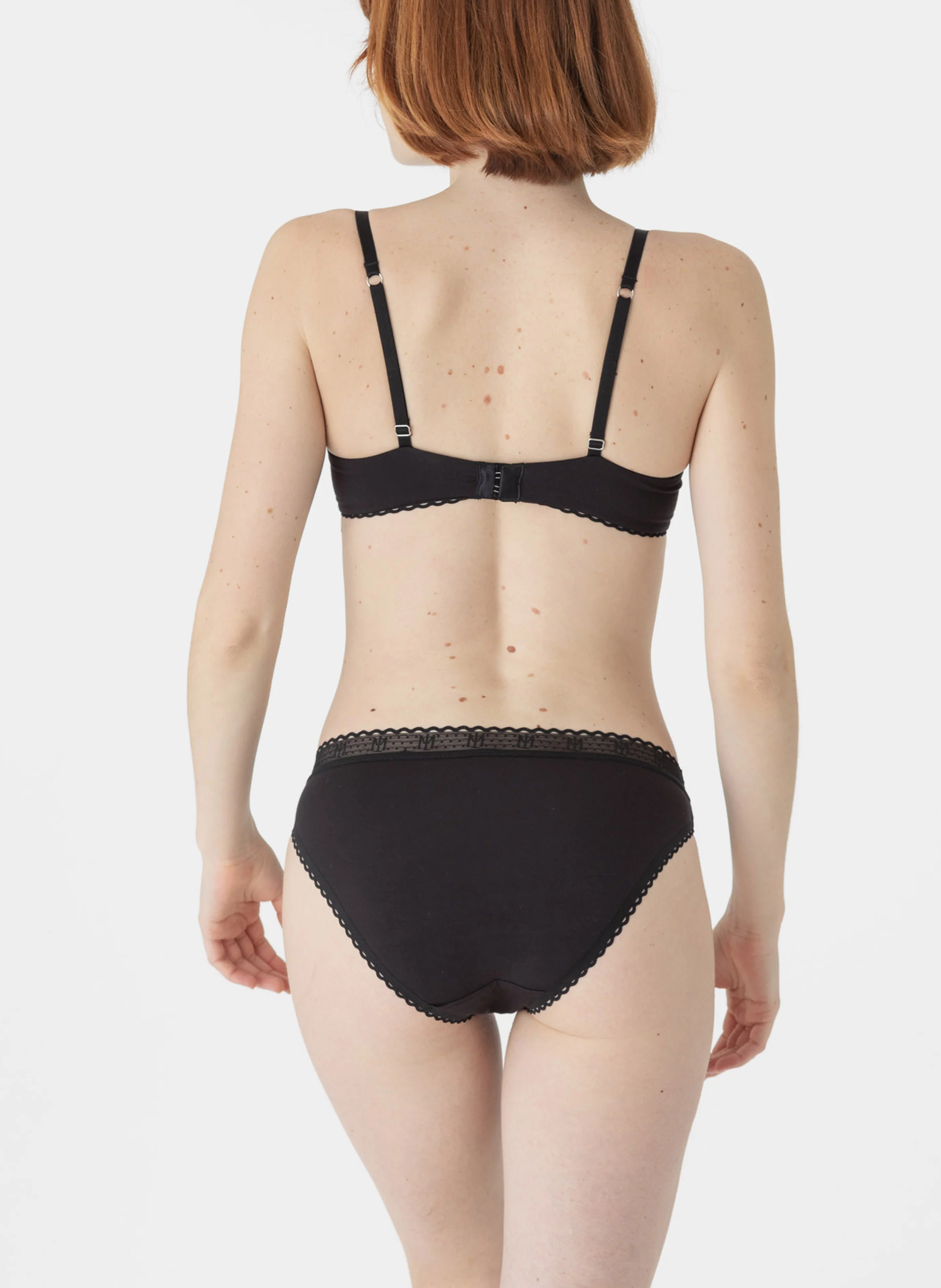 LA PETITE LEJABY - Culotte à bords festonnés| Noir