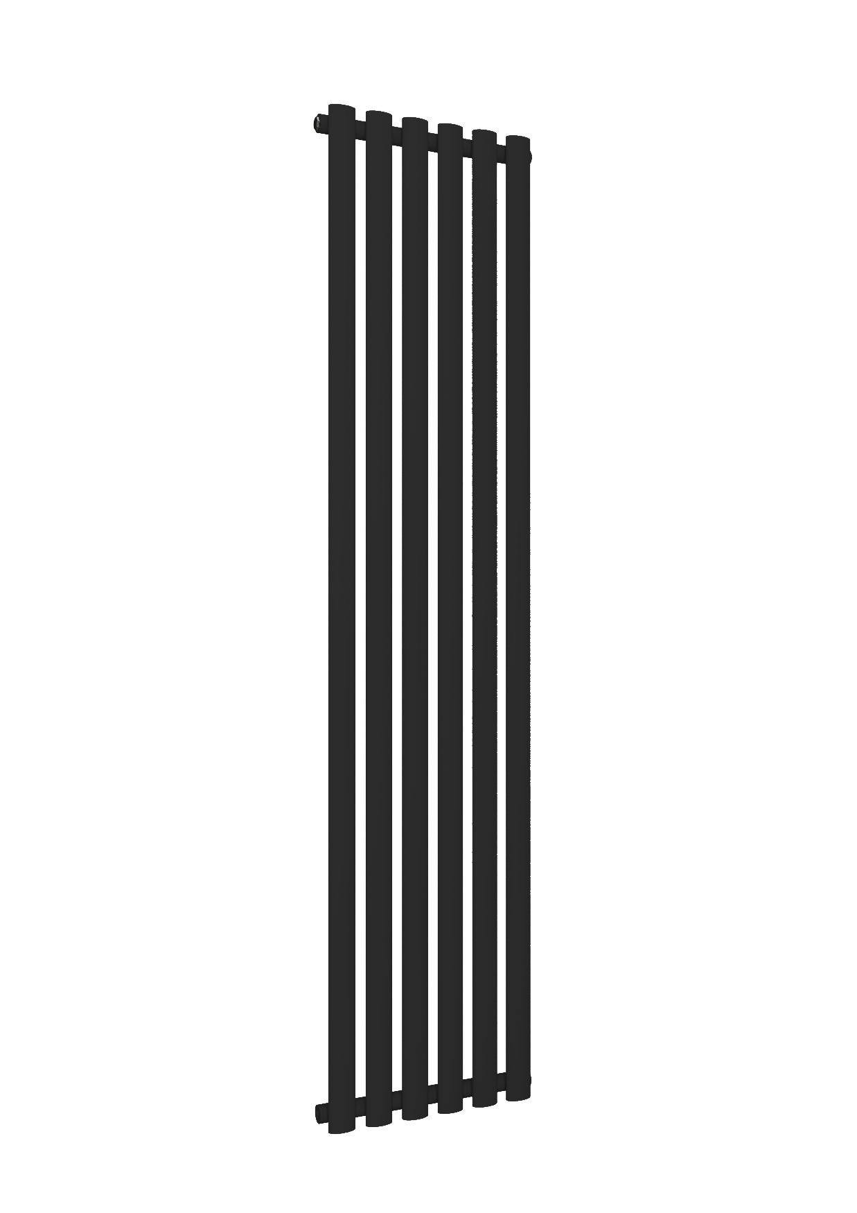 Eastbrook Tunstall verticale radiator 180x28cm Mat zwart 595 watt