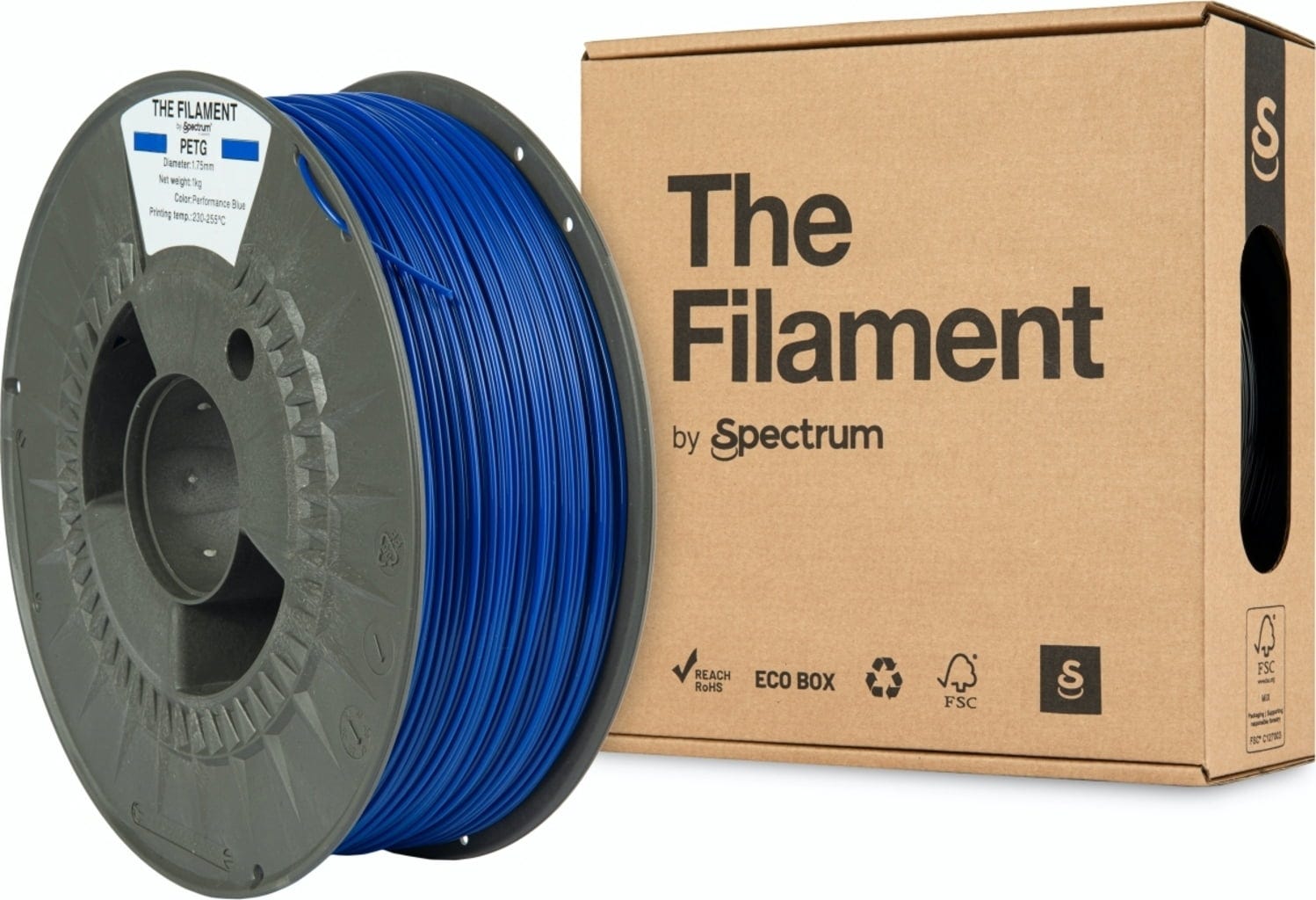 The Filament  PETG Performance Blue, 1,75 mm / 1000 g    Erschwingliches PETG in Performance Blue