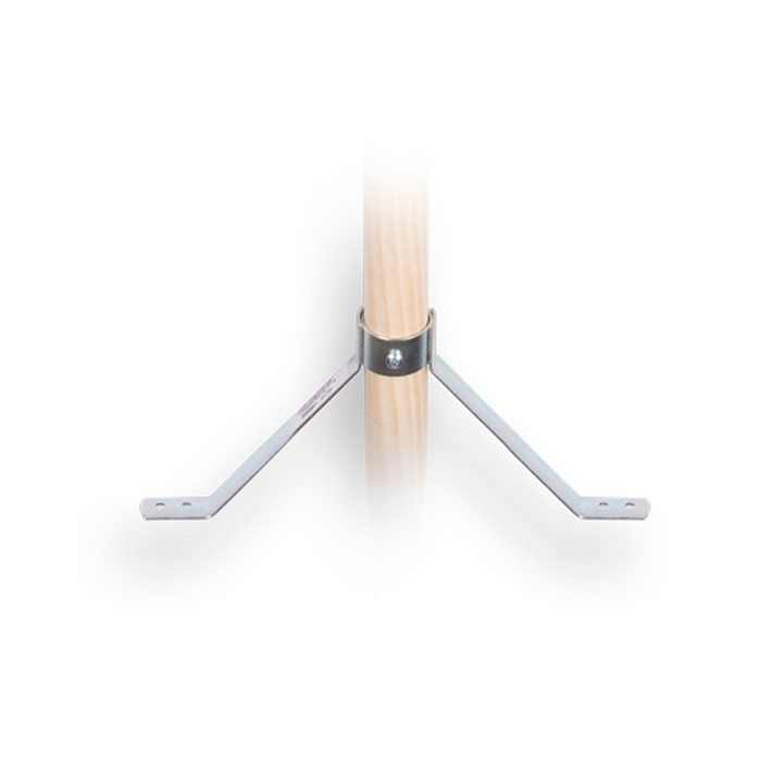 Stokhouder breed 18,5 cm voor steel Ø30 mm (8712448293174)