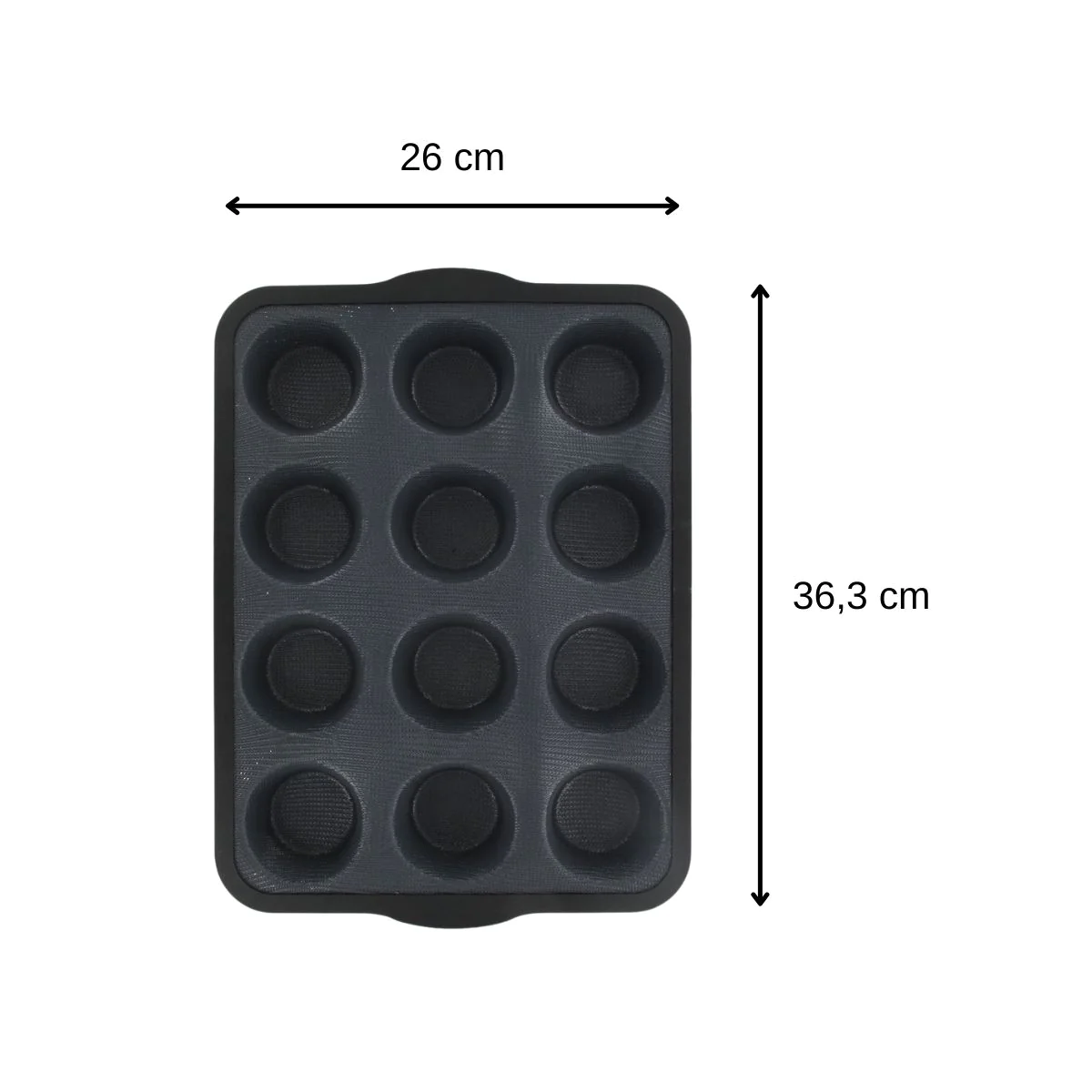 Moule 12 muffins Silicone fibre de verre Zenker