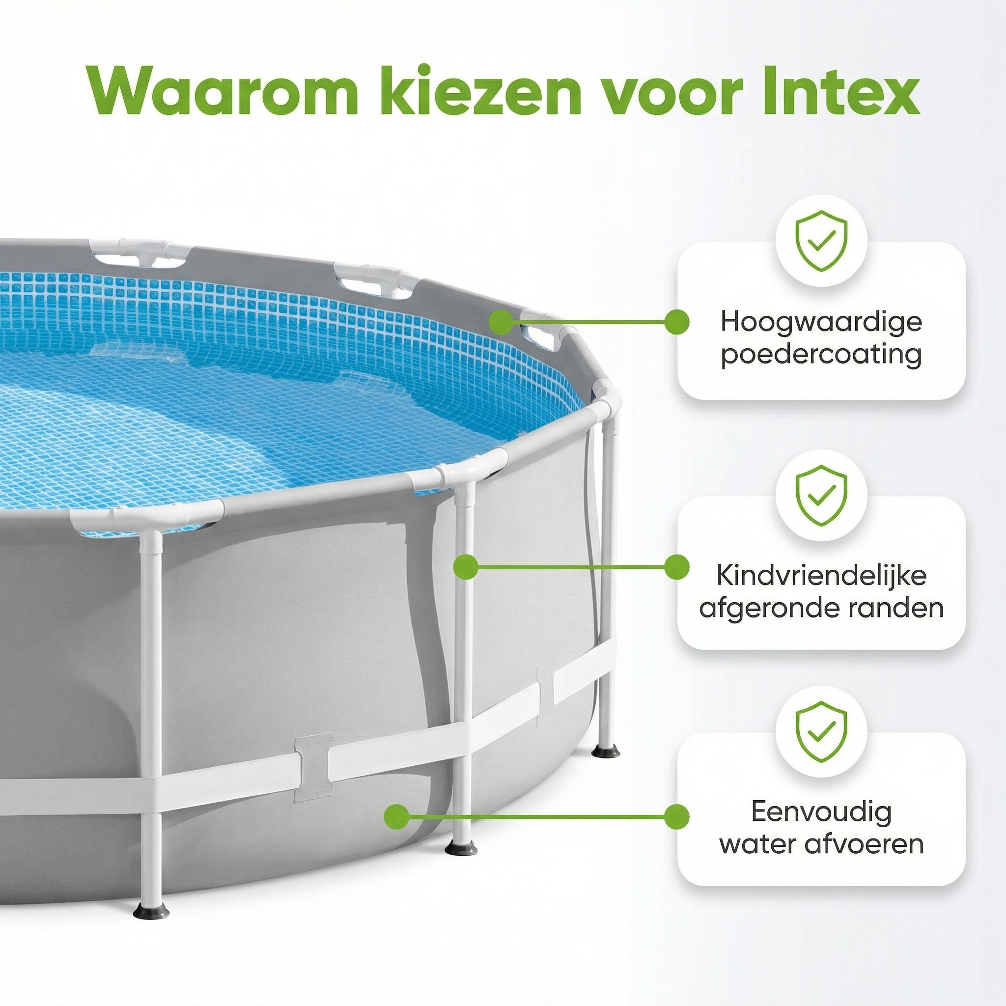 Intex prism frame 366x76cm zwembad – 3-delig