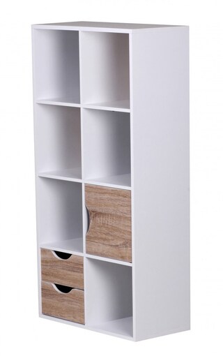Regal Vardo 60 x 120 Weiß/Eiche Sonoma