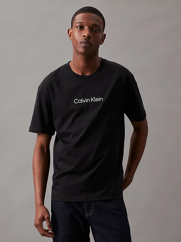 Camiseta de algodão com logotipo