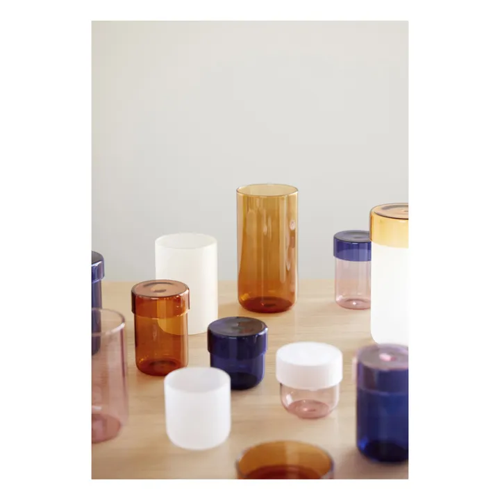 Hübsch Pot en verre - Set de 2 | Bleu