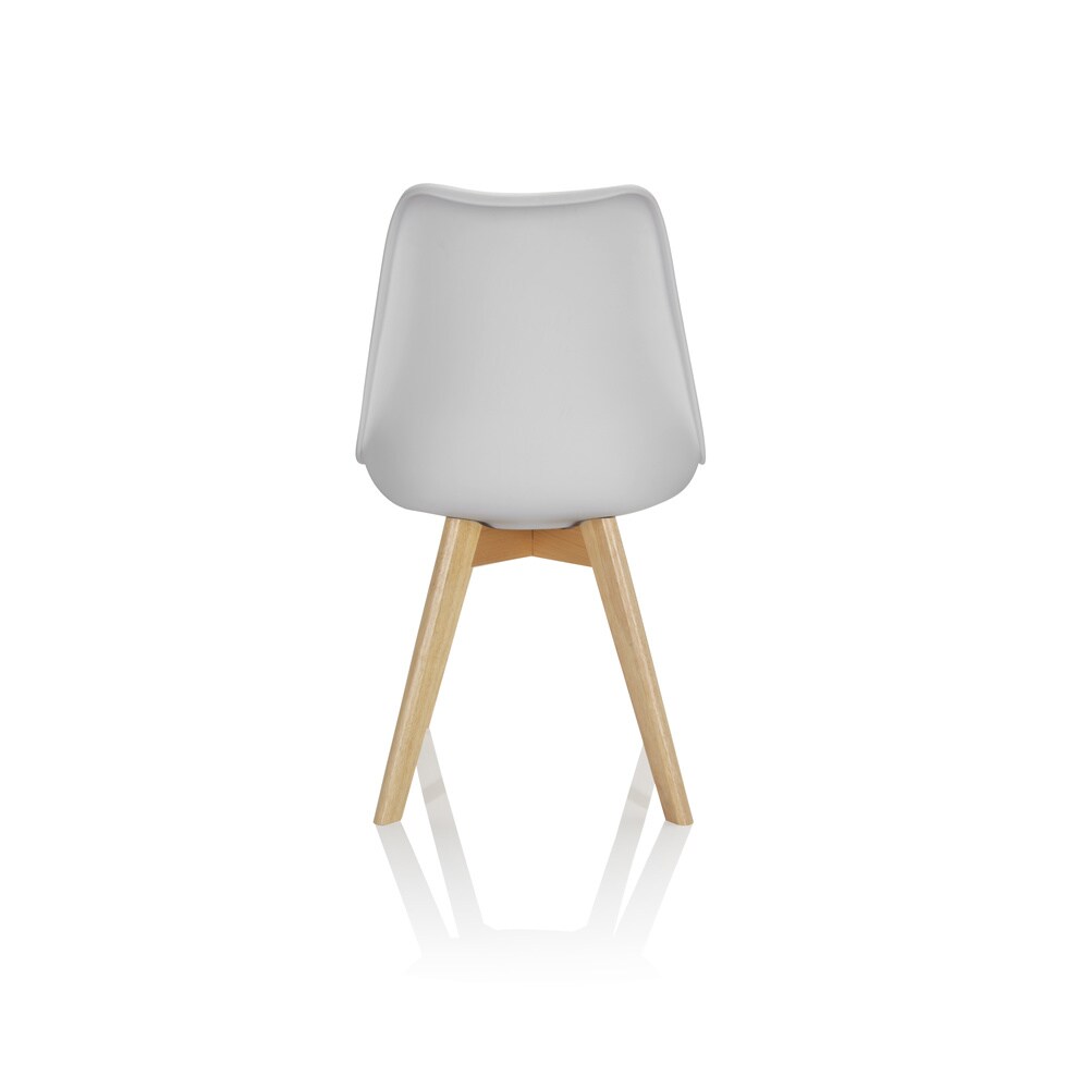 Schalenstuhl 4er Pack SCANDI Kunststoff ohne Armlehnen hjh OFFICE